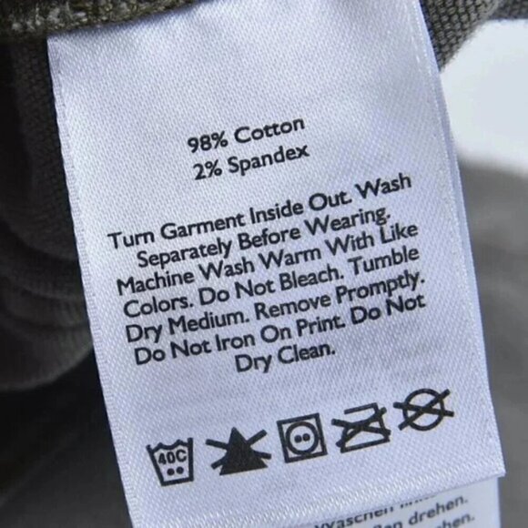 Eddie Bauer High Waist Utility Denim Shorts Khaki Green Size 6 - Picture 8 of 11